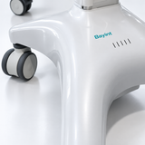 Bayint BYMLU006 white cart base with ventilation slots and twin-wheel casters