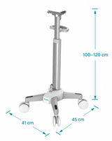 Ventilator trolley dimensions in cm