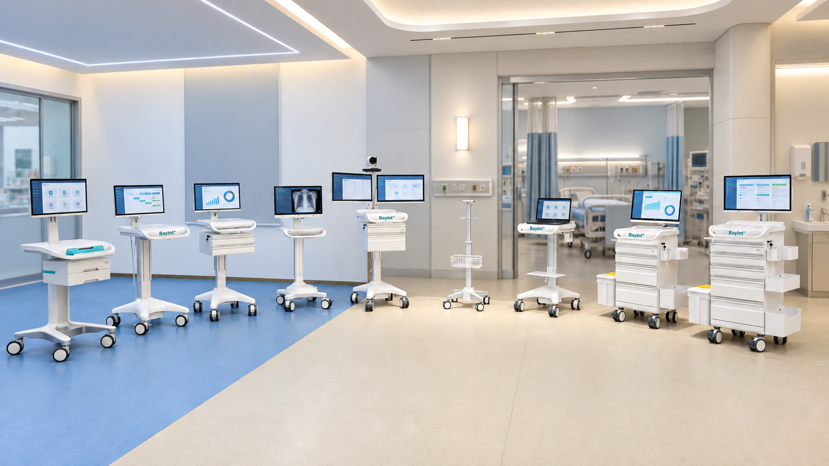 Bayint medical carts in a clinical demonstration environment