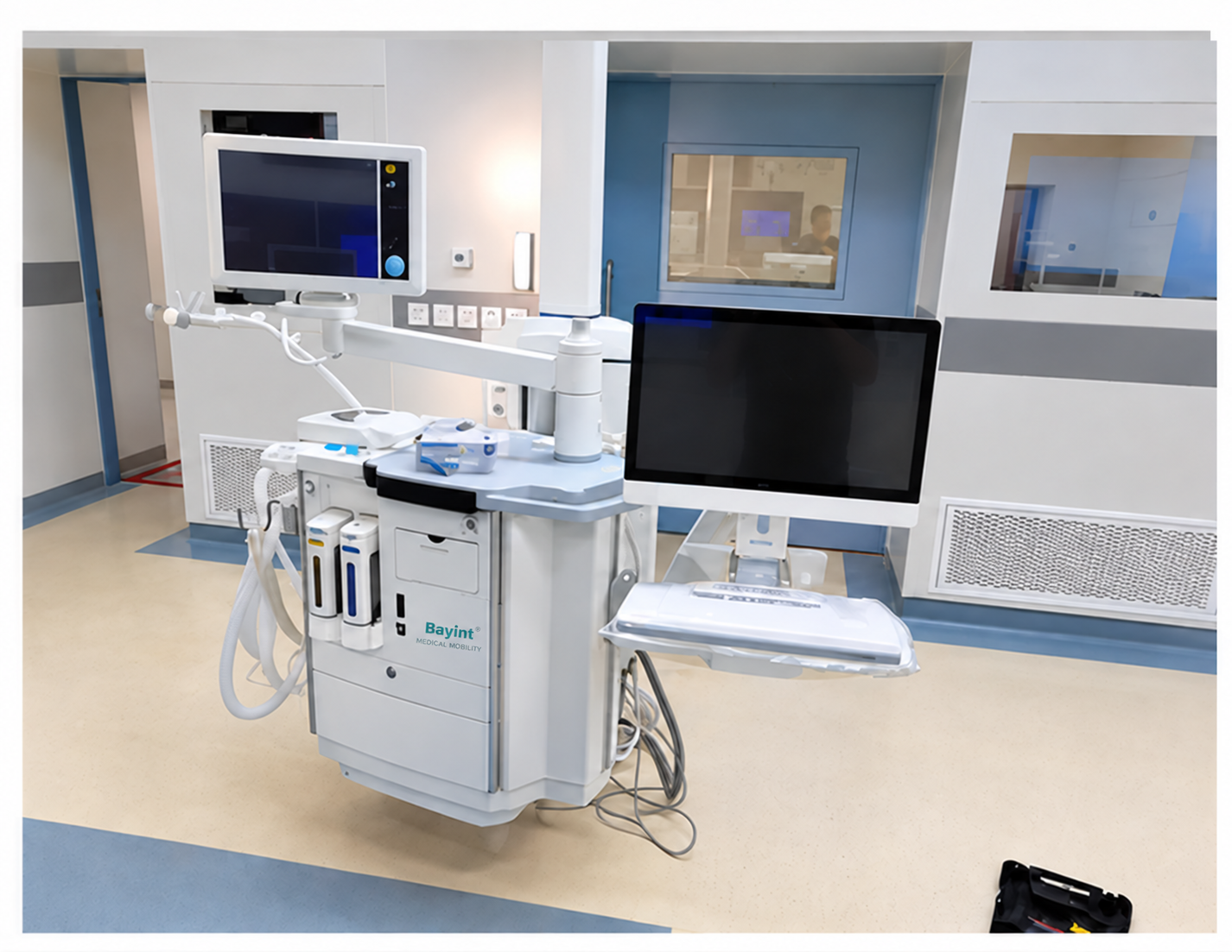 Clinical equipment workflow illustration