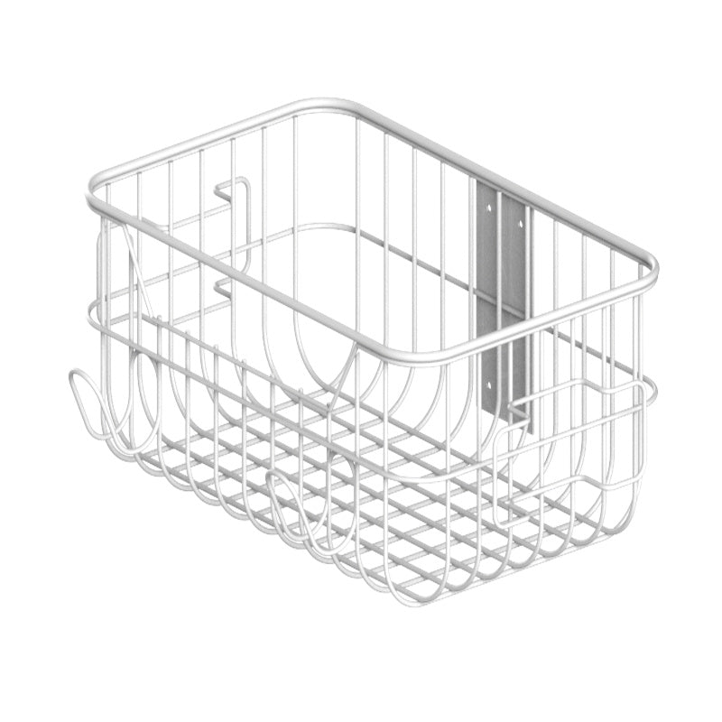 Bayint Medical Monitor Wall Mount Arm — Optional basket with cord wrap and cable hooks